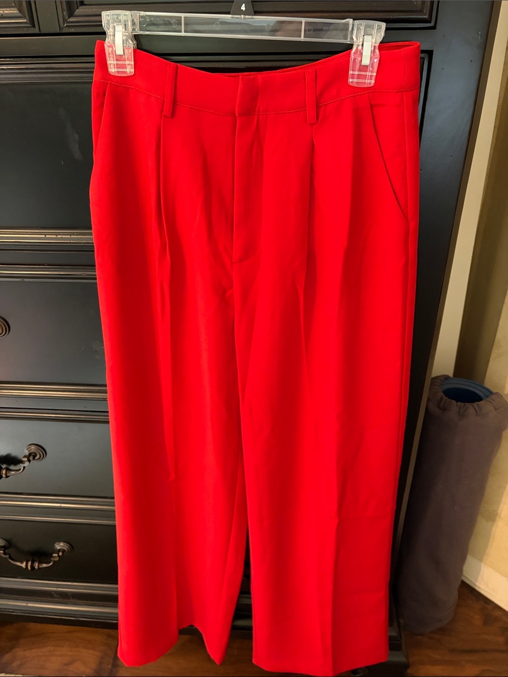 Cider Bold Red wide leg trousers